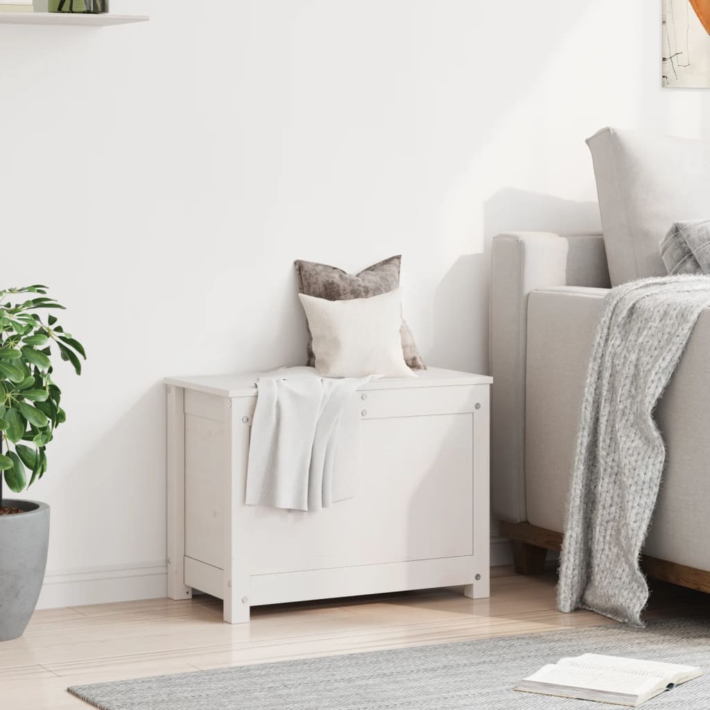Bryst Hvid 60x32x45,5 cm Massiv Fyr