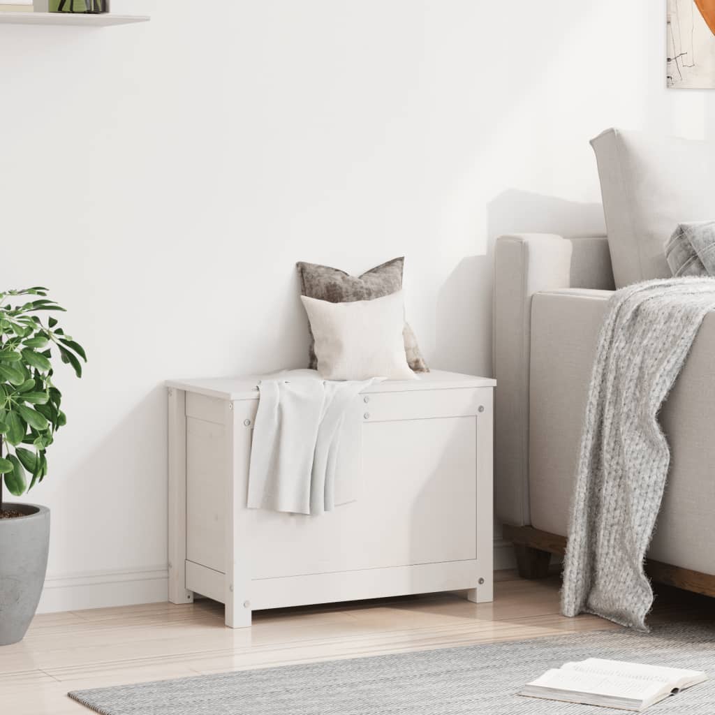 Bryst Hvid 60x32x45,5 cm Massiv Fyr