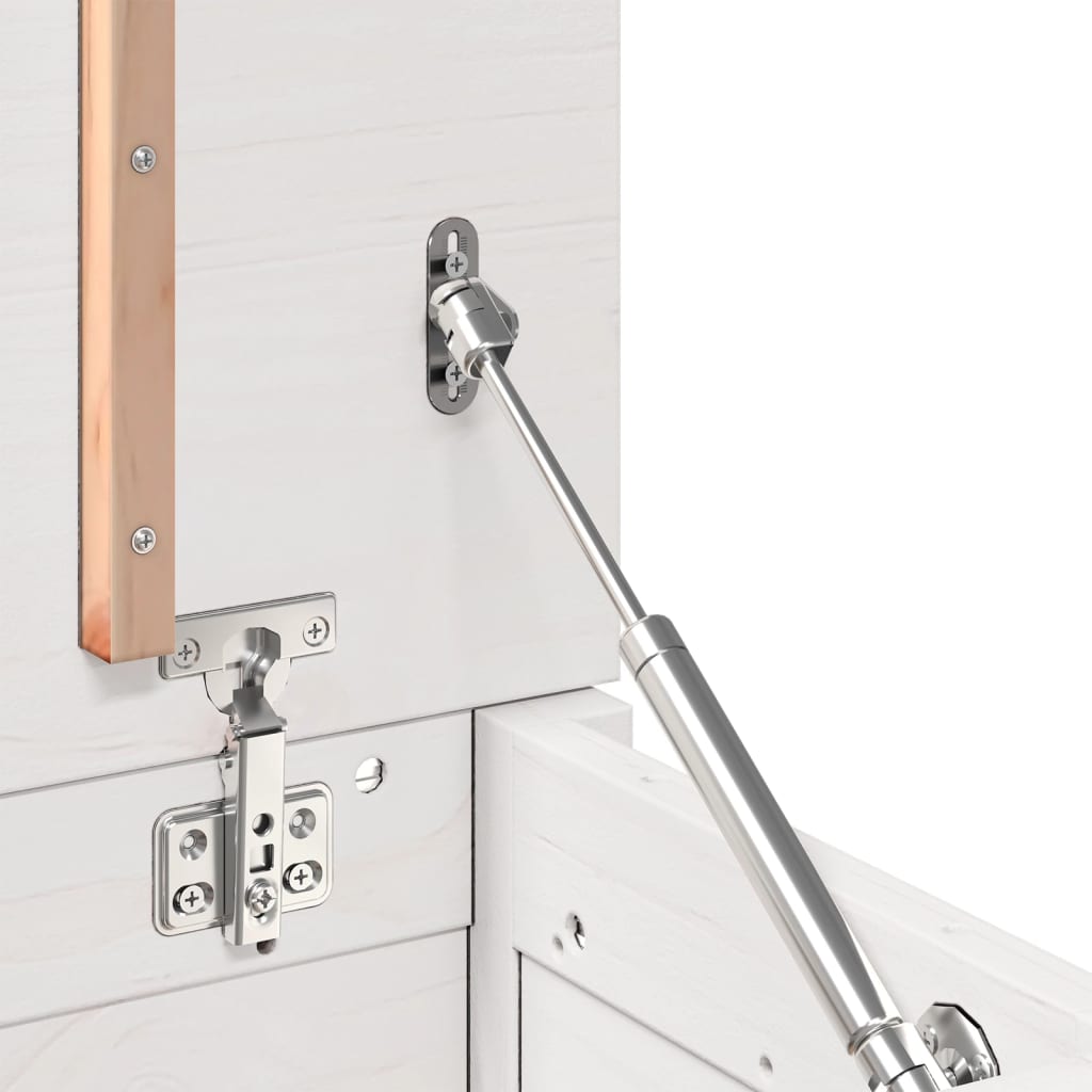 Bryst Hvid 60x32x45,5 cm Massiv Fyr