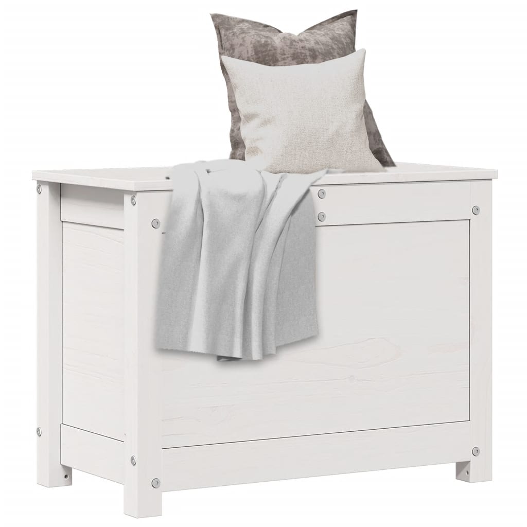 Bryst Hvid 60x32x45,5 cm Massiv Fyr