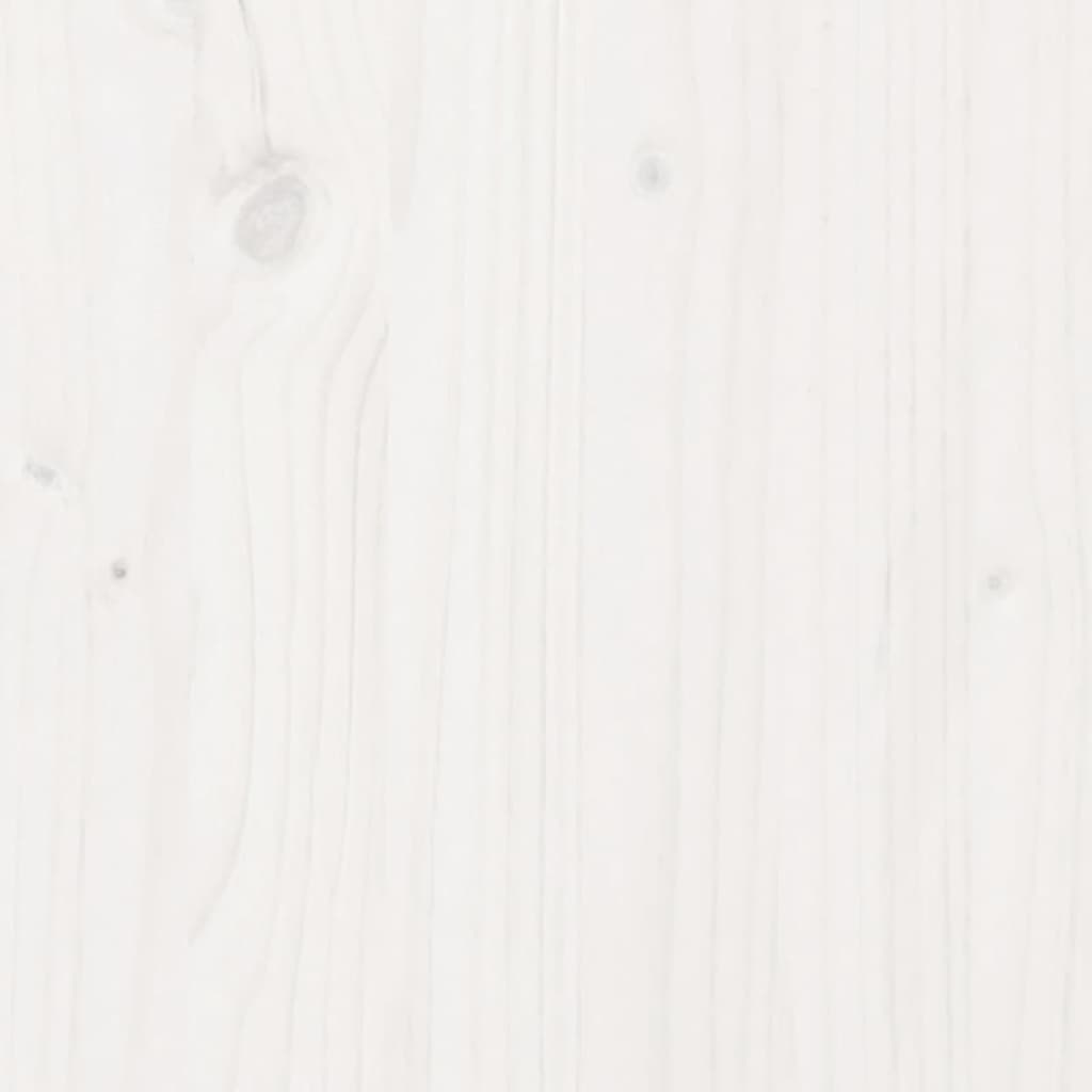 Bænk Hvid 110x41x76,5 cm Massiv Fyr