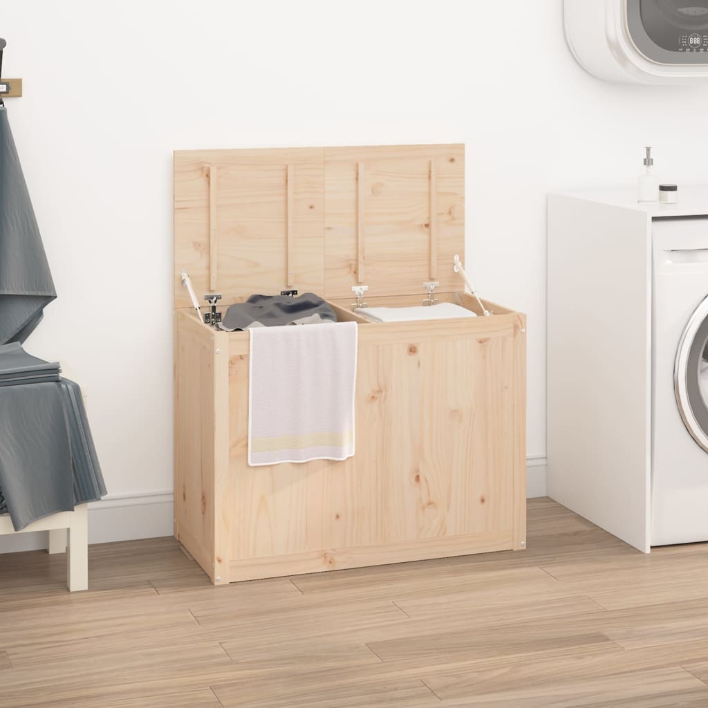 Vaskekasse 88,5x44x66 cm Massiv fyrretræ