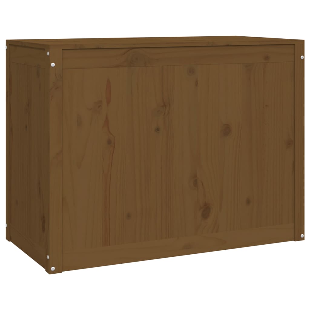 Vaskekiste Honningbrun 88,5x44x66 cm Massiv fyrretræ