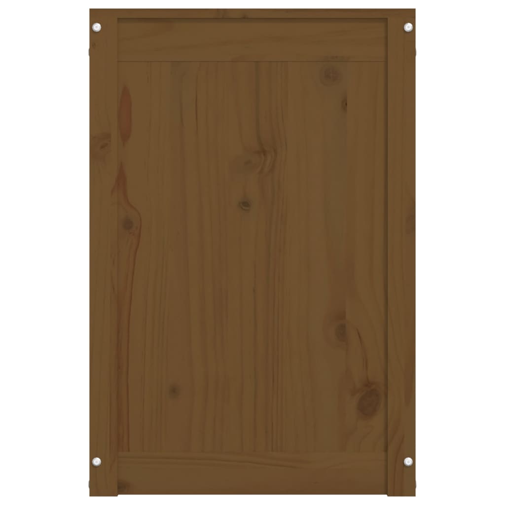 Vaskekiste Honningbrun 88,5x44x66 cm Massiv fyrretræ