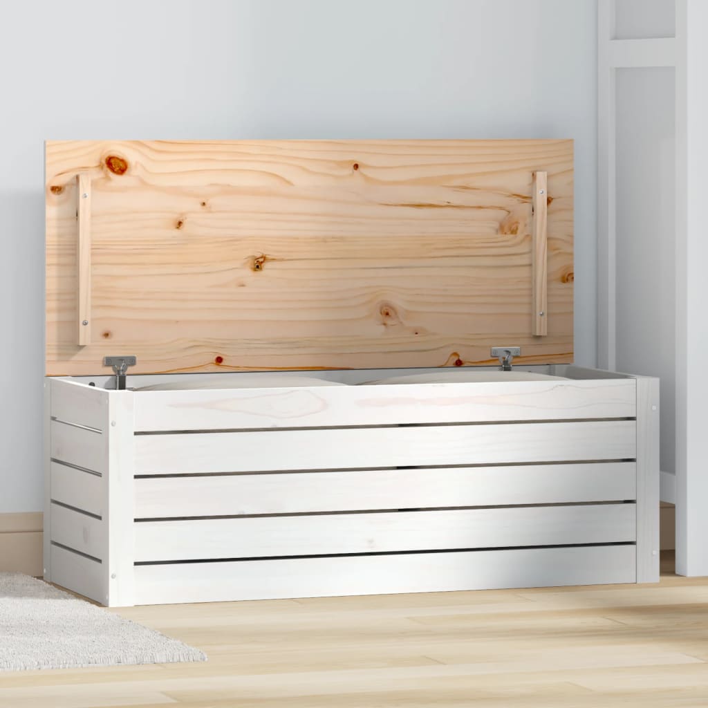 Bryst Hvid 89x36,5x33 cm Massiv Fyr