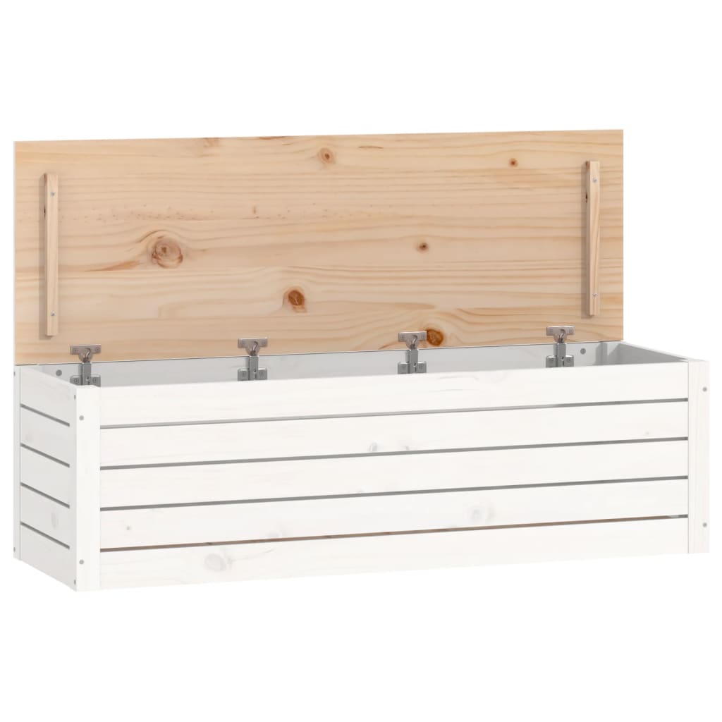 Bryst Hvid 109x36,5x33 cm Massiv Fyr