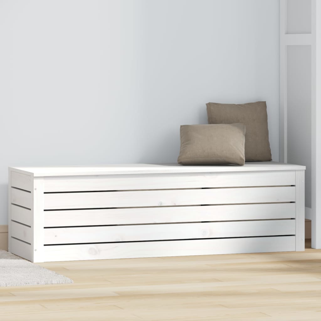 Bryst Hvid 109x36,5x33 cm Massiv Fyr
