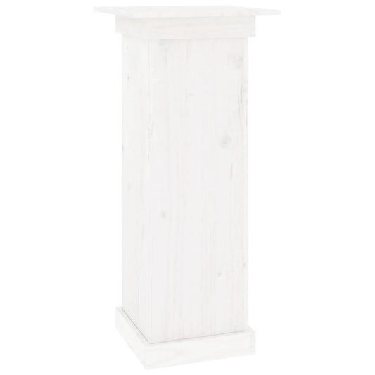 Blumenständer Weiß 40x40x90 cm Massivholz Kiefer
