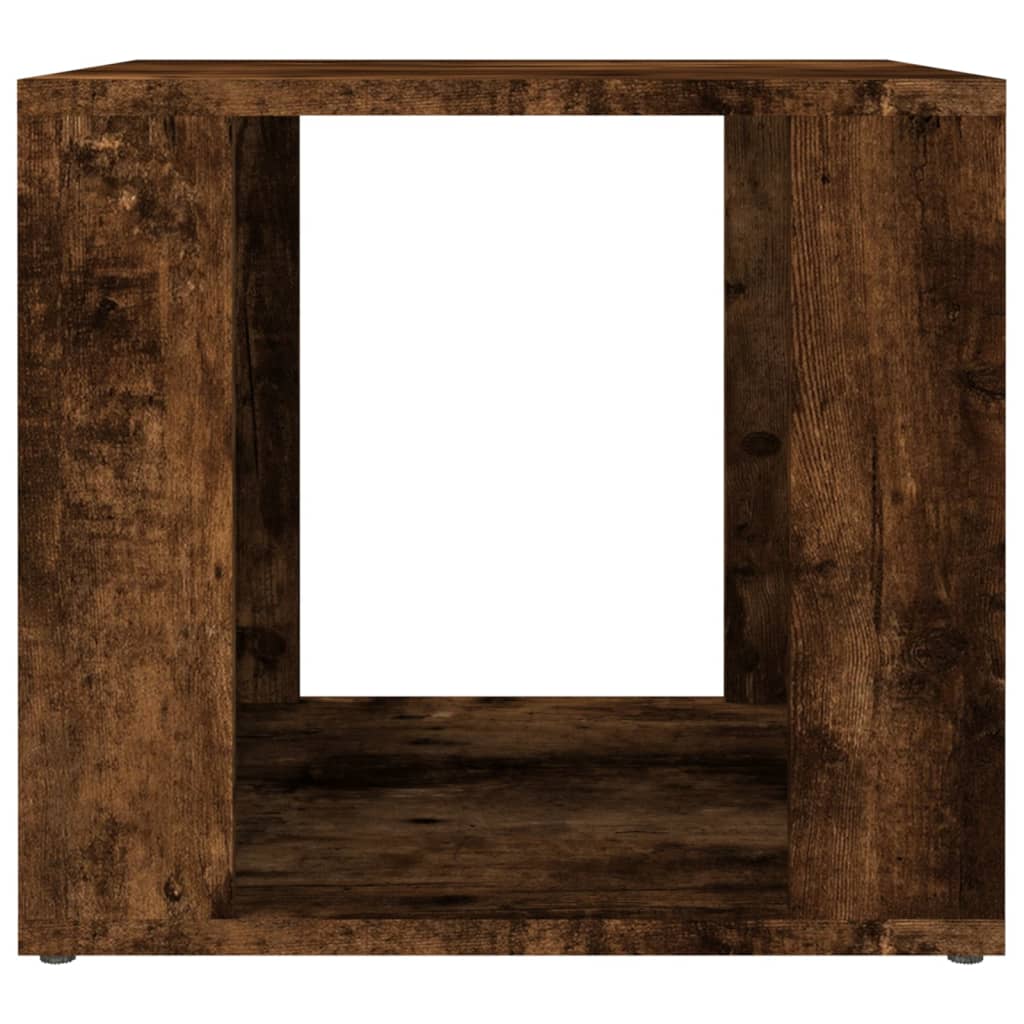 Sengebord røget eg 41x40x36 cm træmateriale