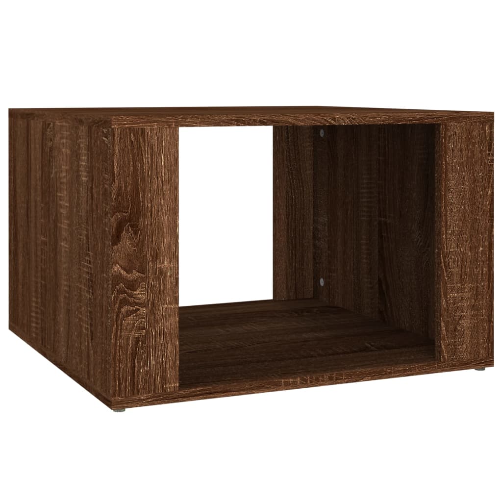 Sengebord brun eg look 57x55x36 cm træmateriale