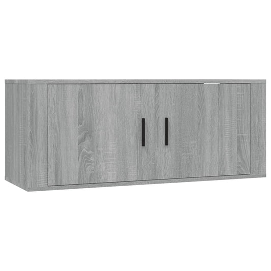 TV-Wandschrank Grau Sonoma 100x34,5x40 cm
