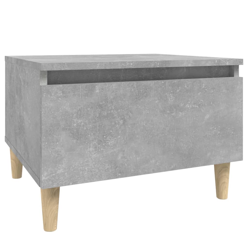 Sidebord betongrå 50x46x35 cm træmateriale