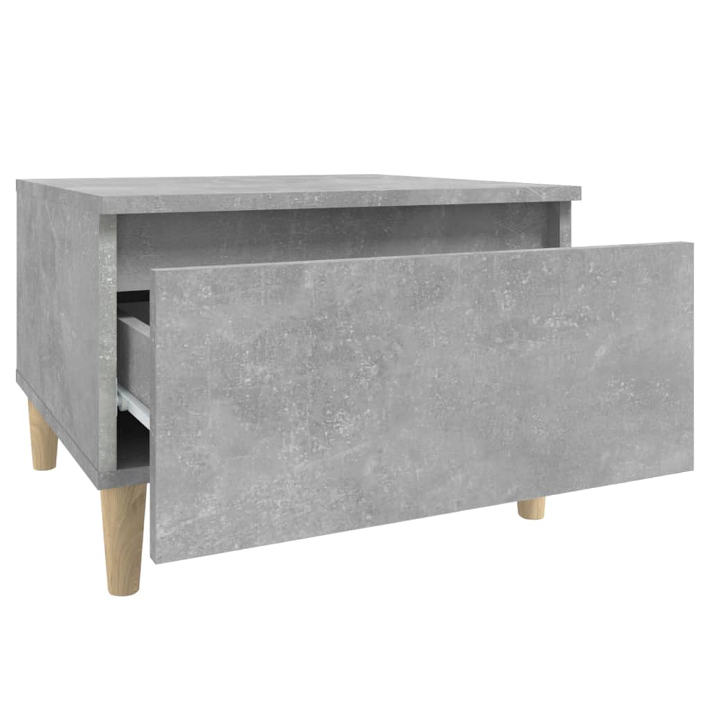 Sidebord betongrå 50x46x35 cm træmateriale