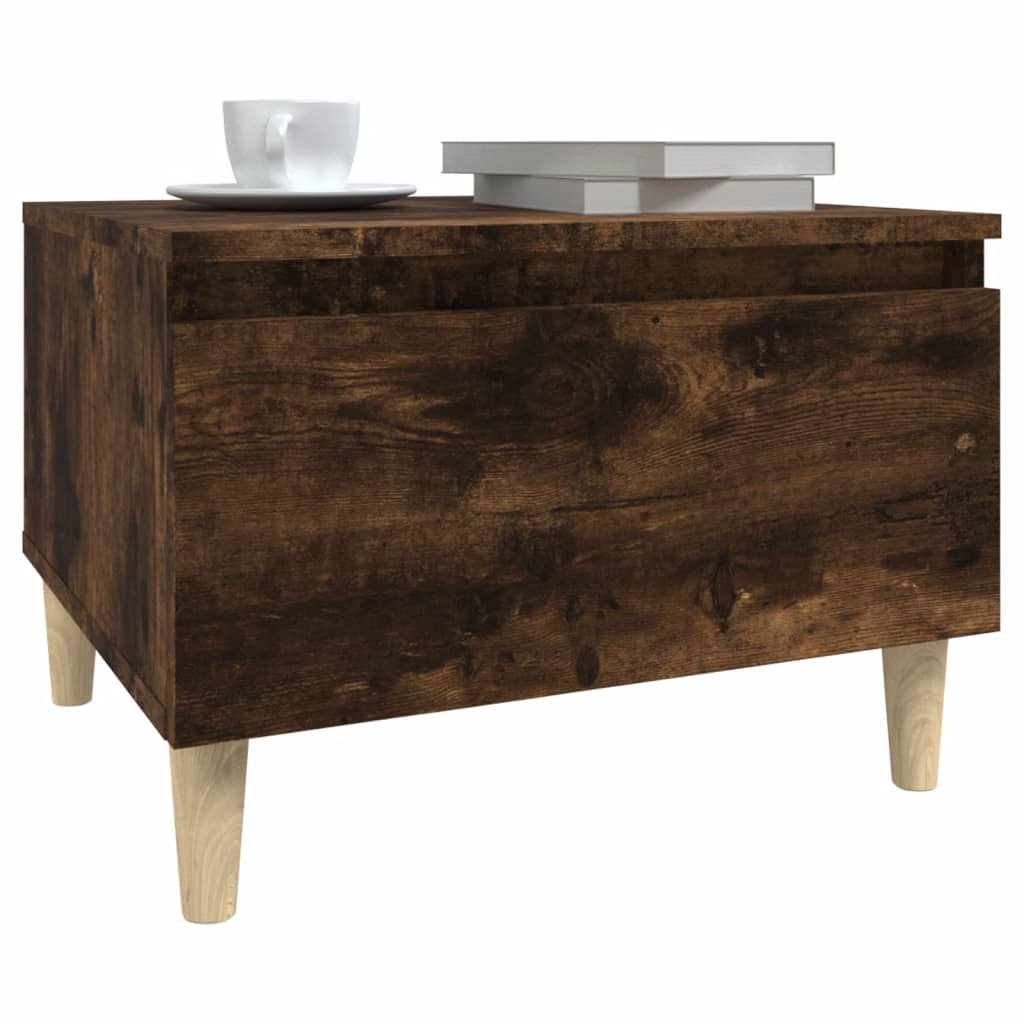Sidebord røget eg 50x46x35 cm træmateriale