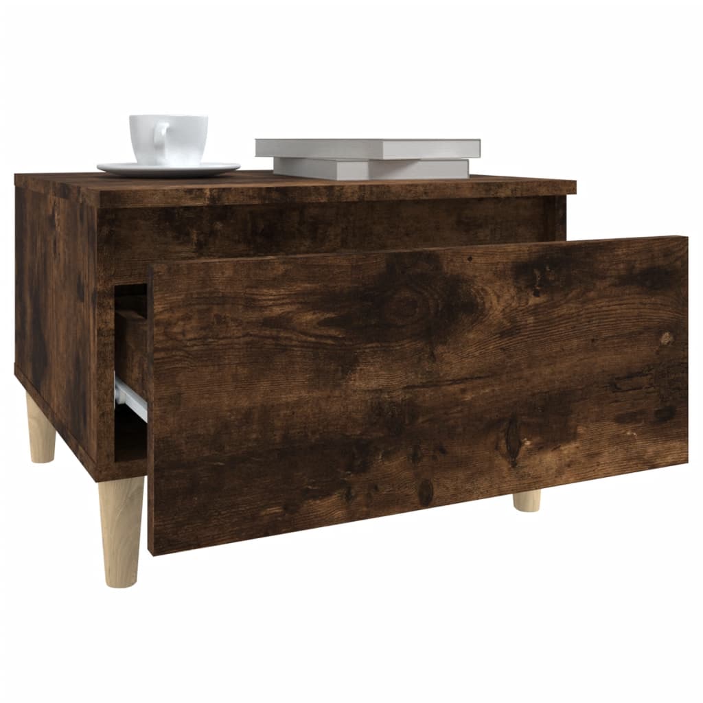 Sidebord røget eg 50x46x35 cm træmateriale