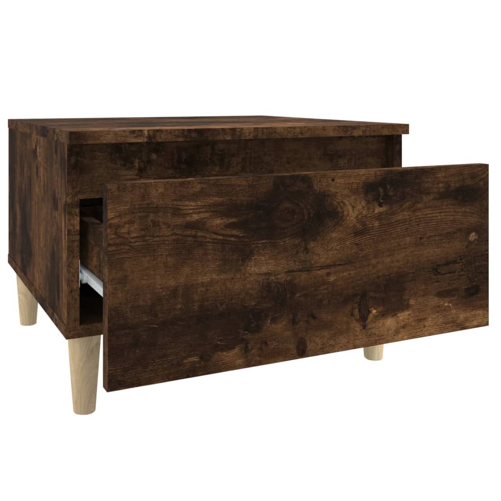 Sideborde 2 stk Røget eg 50x46x35 cm træmateriale