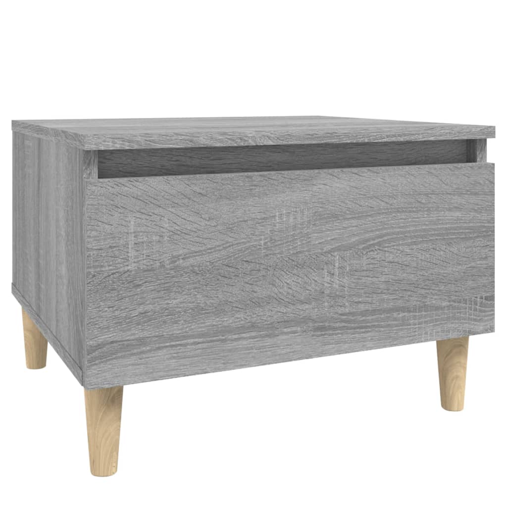 Sidebord gråt Sonoma 50x46x35 cm træmateriale