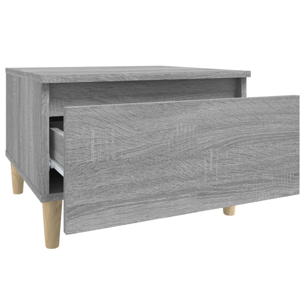 Sidebord gråt Sonoma 50x46x35 cm træmateriale