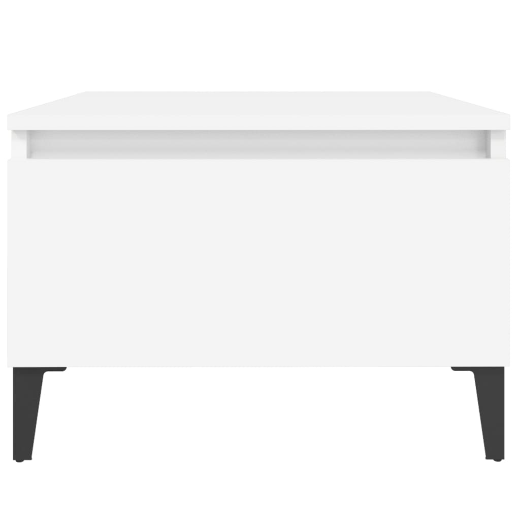 Sideborde 2 stk Hvidt 50x46x35 cm træmateriale