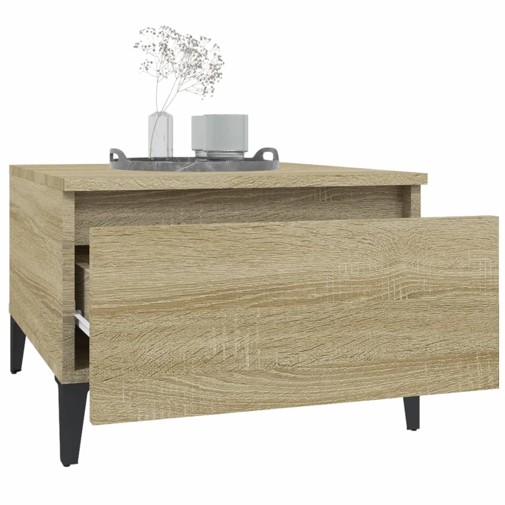 Sidebord Sonoma eg 50x46x35 cm træmateriale
