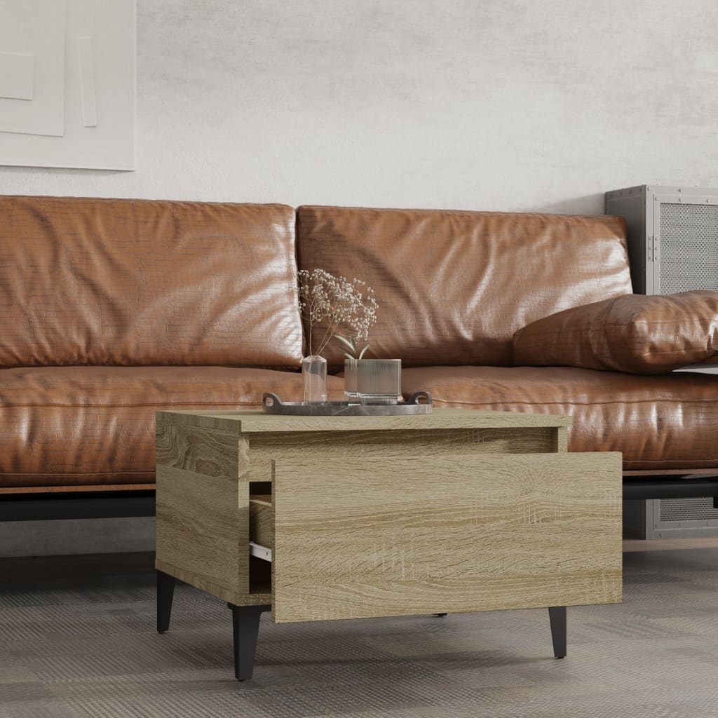 Sideborde 2 stk Sonoma eg 50x46x35 cm træmateriale
