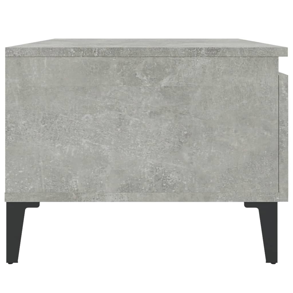 Sidebord betongrå 50x46x35 cm træmateriale