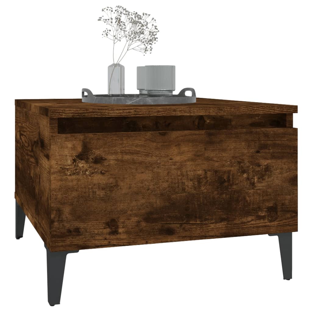 Sideborde 2 stk Røget eg 50x46x35 cm træmateriale