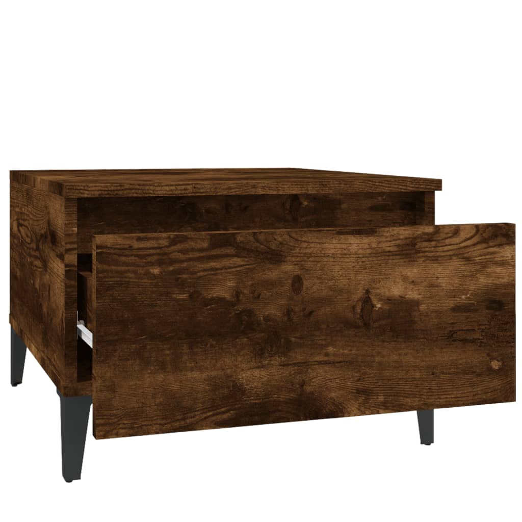 Sideborde 2 stk Røget eg 50x46x35 cm træmateriale