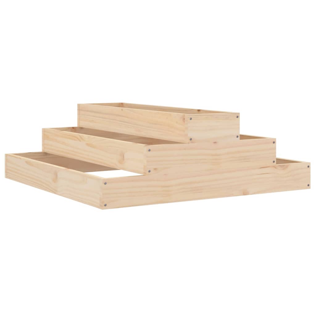 Plantekrukke 80x80x27 cm massivt fyrretræ