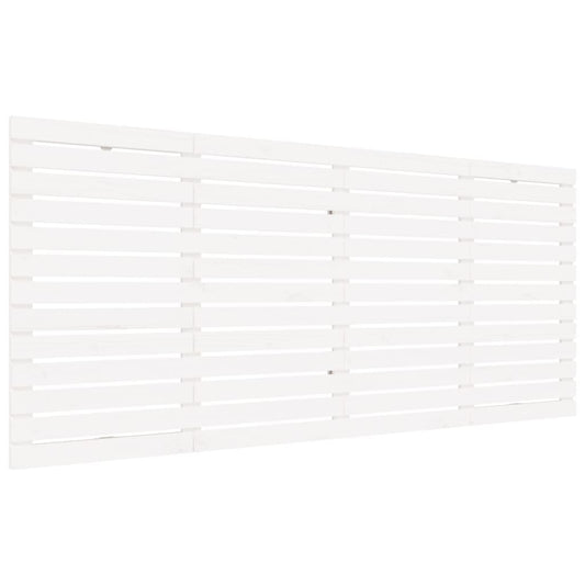 Wand-Kopfteil Weiß 166x3x91,5 cm Massivholz Kiefer