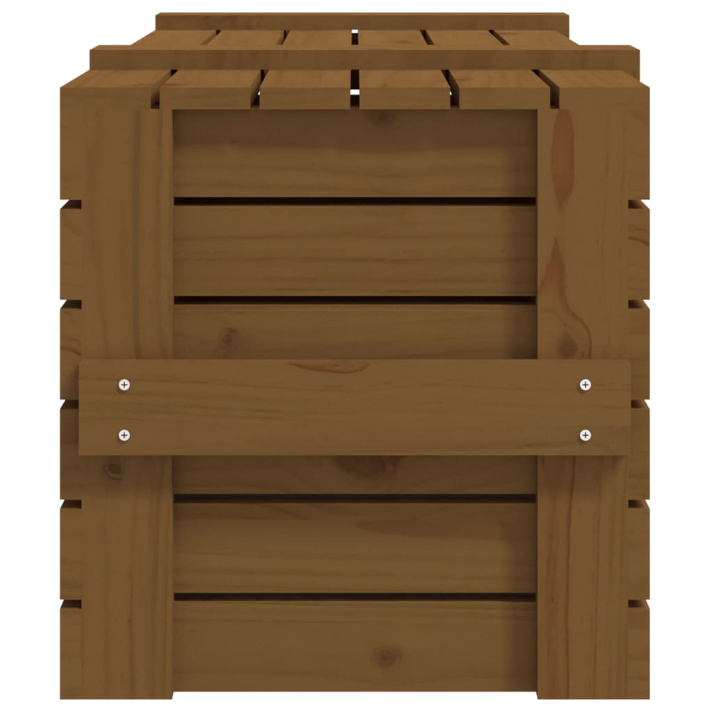 Bryst Honningbrun 91x40,5x42 cm Massiv fyrretræ