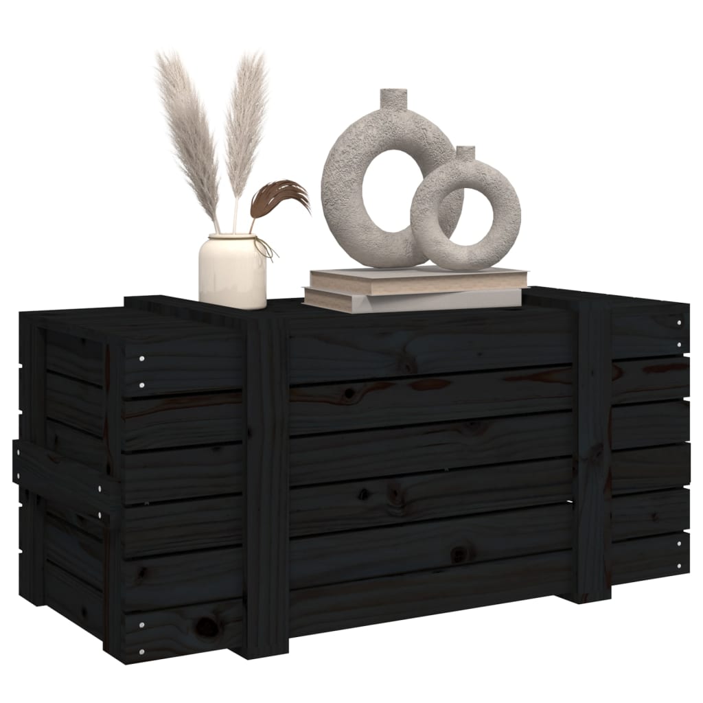 Bryst Sort 91x40,5x42 cm Massiv Fyr