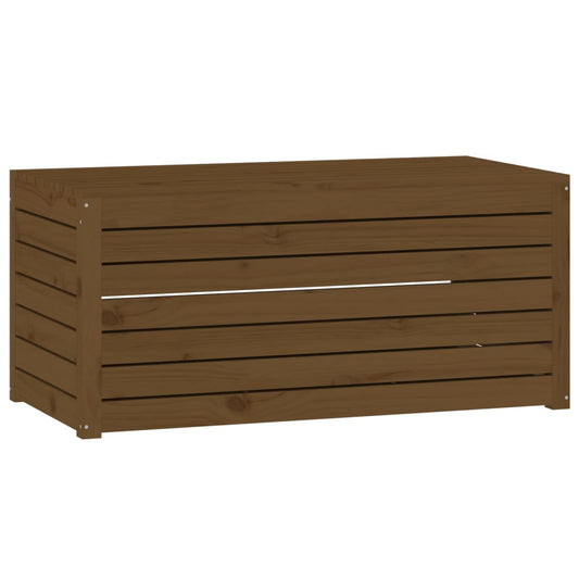 Gartenbox Honigbraun 101x50,5x46,5 cm Massivholz Kiefer