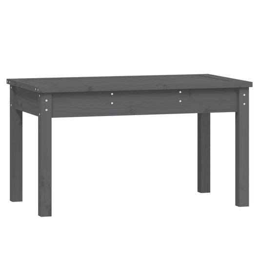 Havebænk Grå 80x44x45 cm Massiv fyrretræ