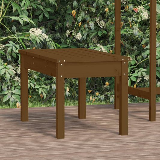 Havebænk honningbrun 80x44x45 cm massivt fyrretræ