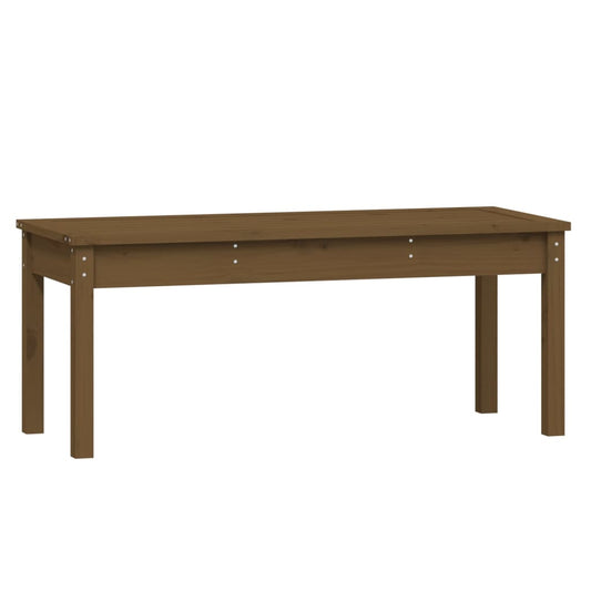 Havebænk honningbrun 109x44x45 cm massivt fyrretræ