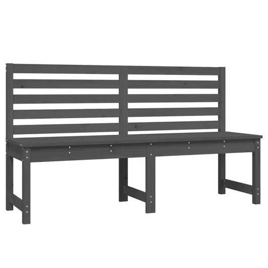 Havebænk Grå 157,5 cm Massiv Fyr