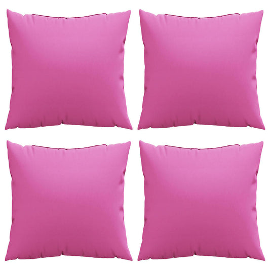 Wurfkissen 4 pcs Rosa 60 x 60 cm Stoff