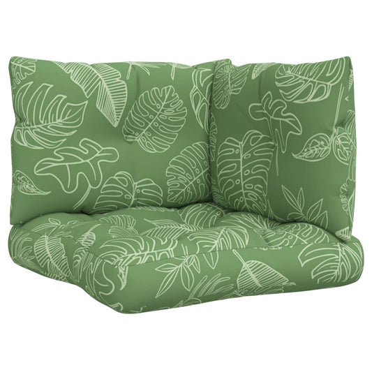 Palettenkissen 3 Stk. Blattmuster Oxford-Gewebe