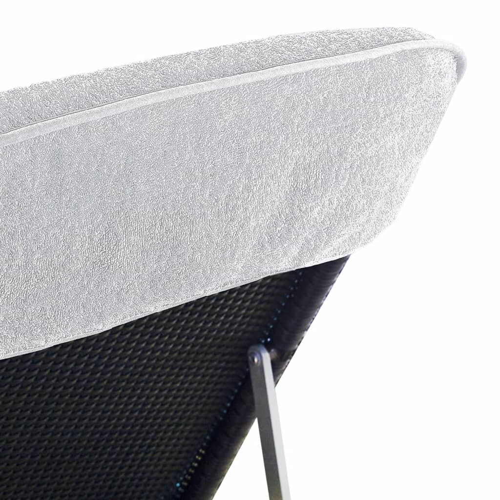 Badehåndklæder 2 stk Hvidt 60x135 cm stof 400 GSM
