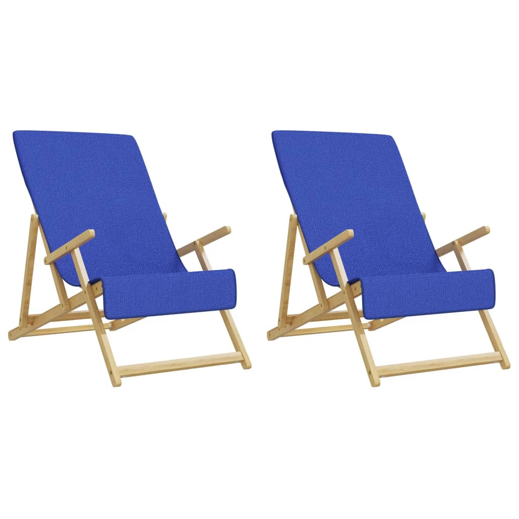 Badehåndklæder 2 stk Kongeblå 60x135 cm stof 400 GSM