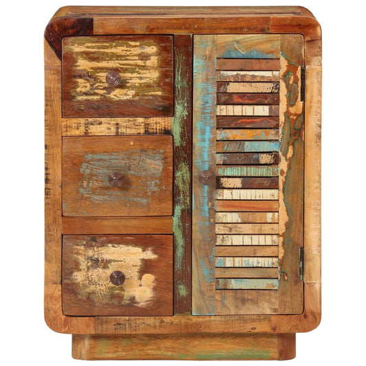 Sideboard mit 3 Schubladen 55x30x70 cm Altholz Massiv