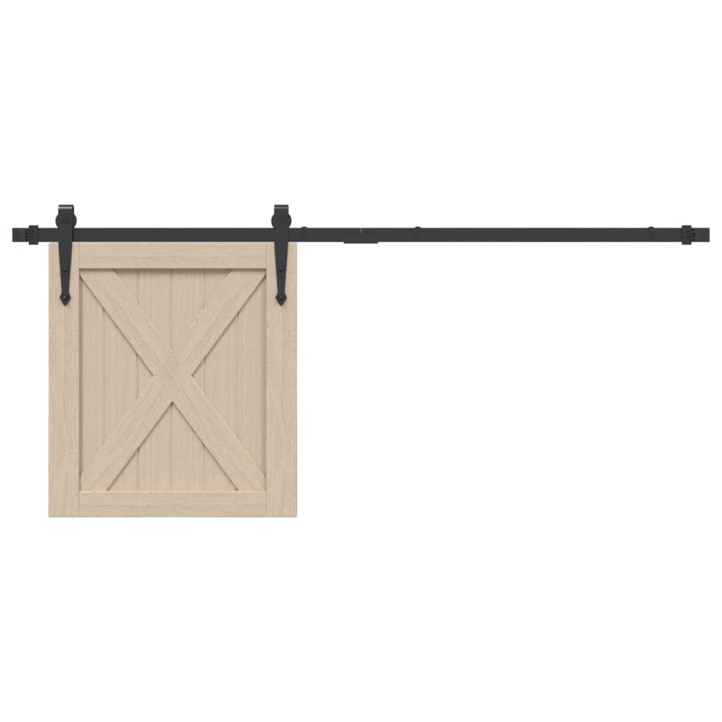 Mini skydedørsbeslagssæt til skabslåger 122 cm kulstofstål