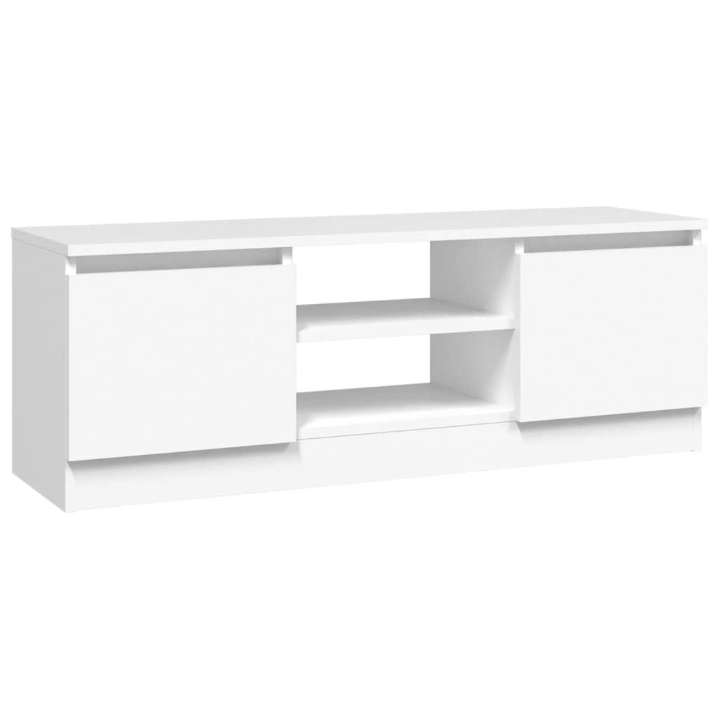 TV-skab med låge Hvid 102x30x36 cm