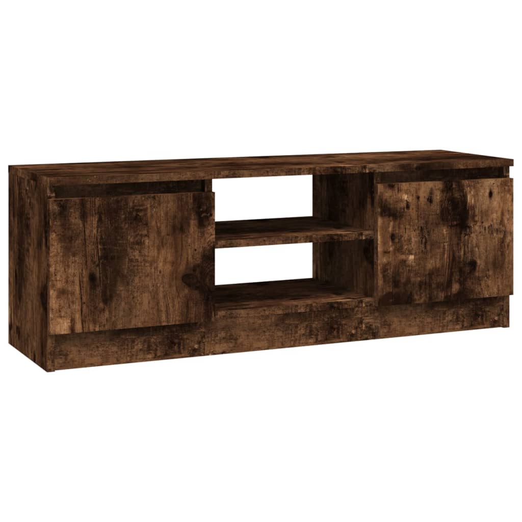 TV-møbel med låge røget eg 102x30x36 cm