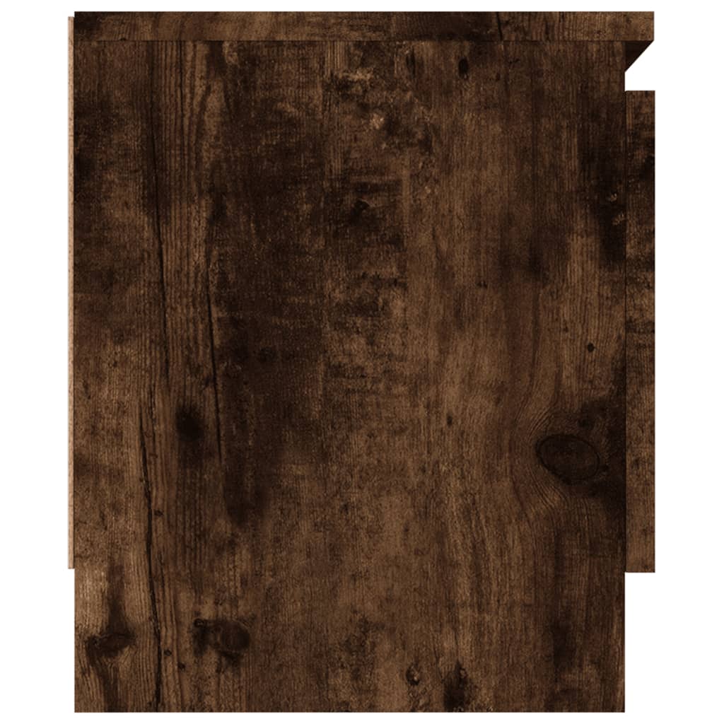 TV-møbel med låge røget eg 102x30x36 cm