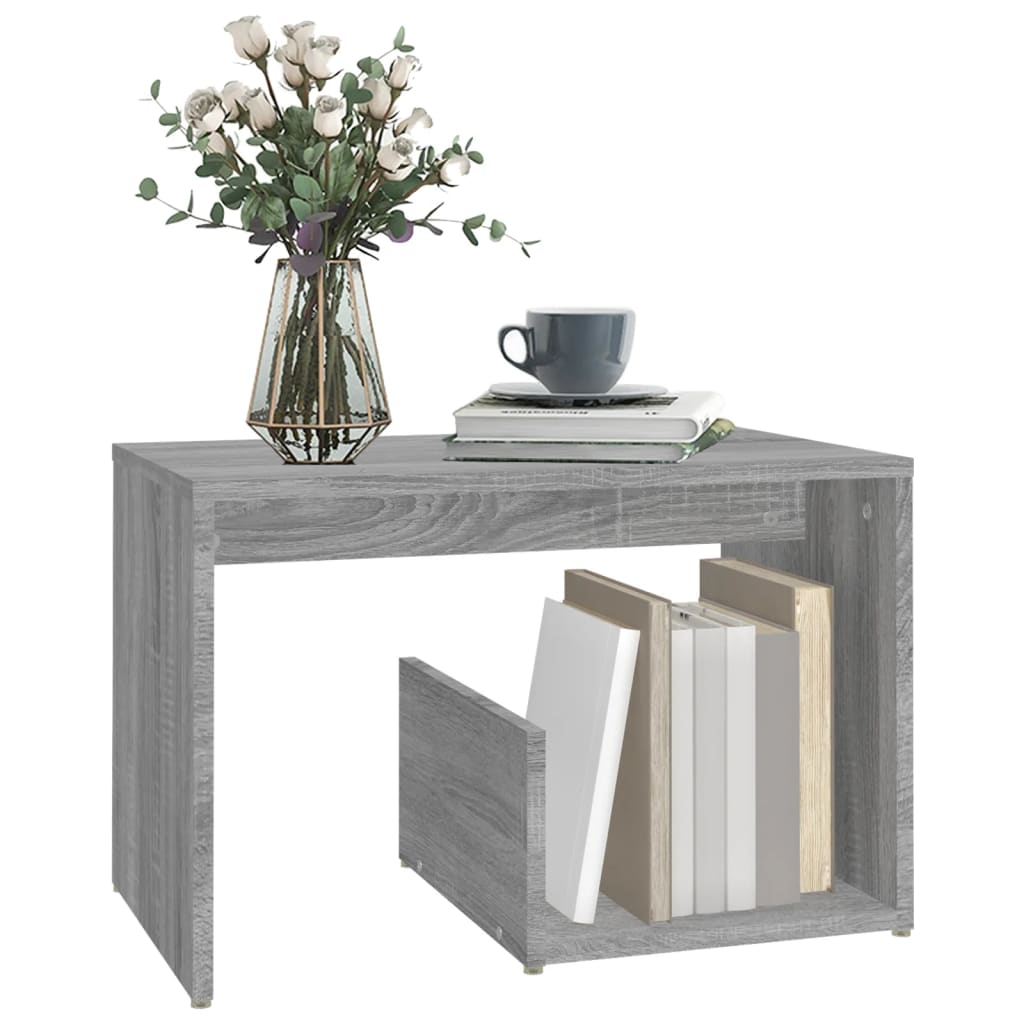 Sidebord gråt Sonoma 59x36x38 cm træmateriale