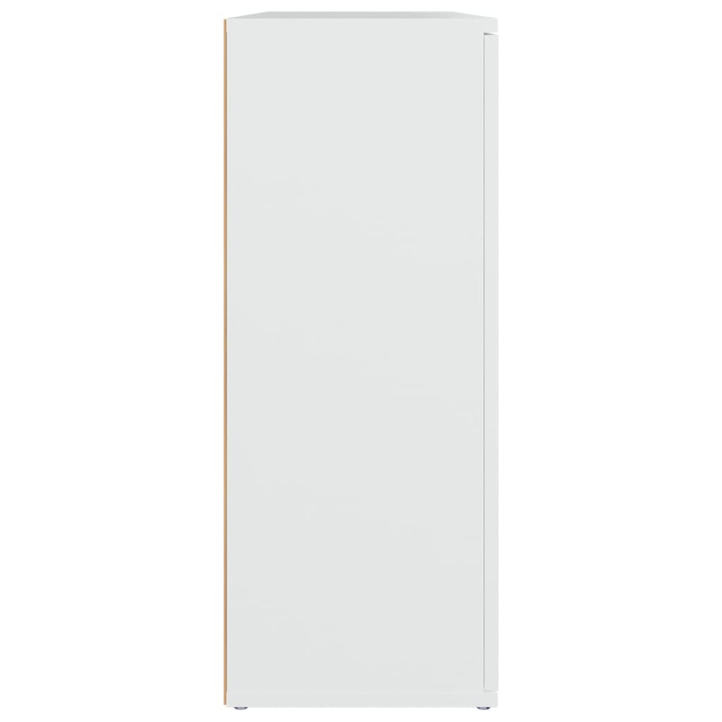 Skænk Hvid 91x29,5x75 cm Træ Materiale