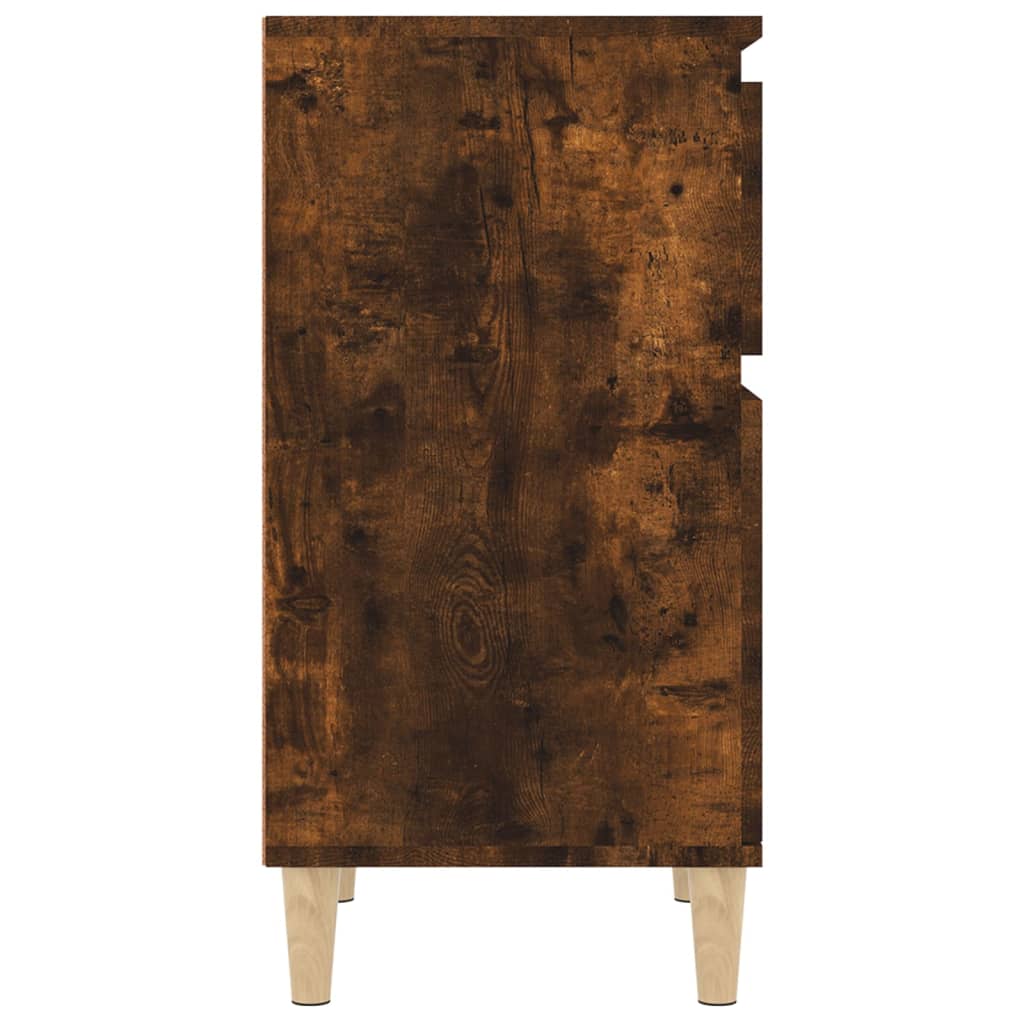 Sengeborde 2 stk Røget eg 40x35x70 cm