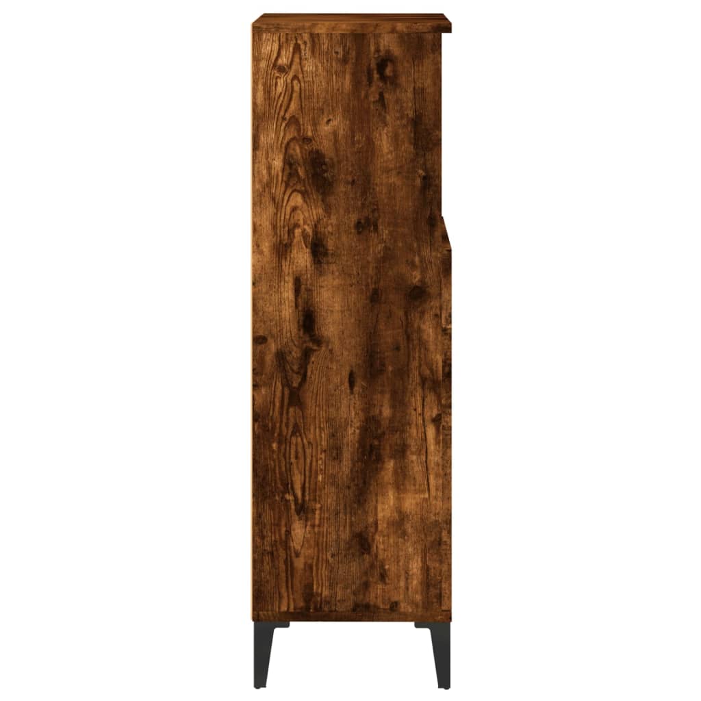 Badeværelsesskab Røget Eg 30x30x100 cm Træmateriale
